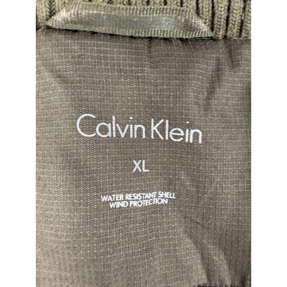 Calvin Klein Men's Size XL Olive Green Full-Zip Bomber Jacket - Picture 5 of 10
